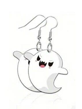 Halloween Sassy Fang Ghost Earrings